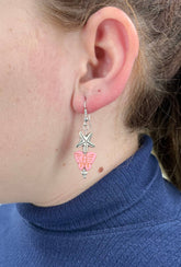 Butterfly and Starfish Earrings Say Summers Coming Get Them Now Before They're Gone - RealThreads